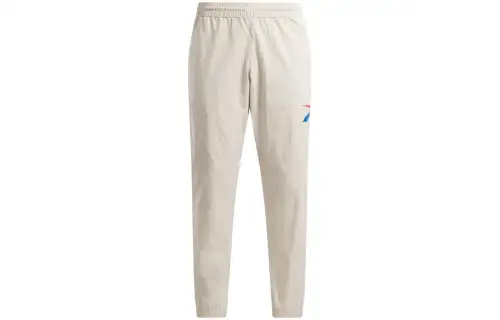 Reebok Casual Pants Men's White Moderate Straight Fit Pants