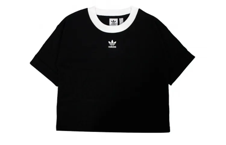 Adidas Originals Crop Tops Women's Crew Neck Moderate
