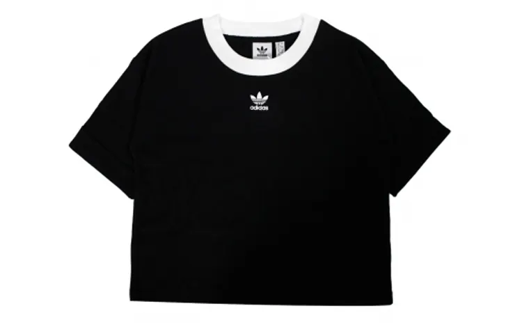 Adidas Originals Crop Tops Women's Crew Neck Moderate