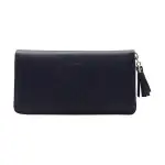 GUCCI Soho Cow Leather Wallet Women's Dark Blue
