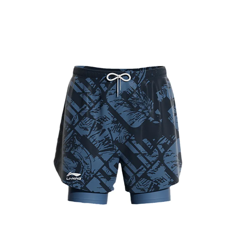 Li Ning Swim Pants Men's Blue Black