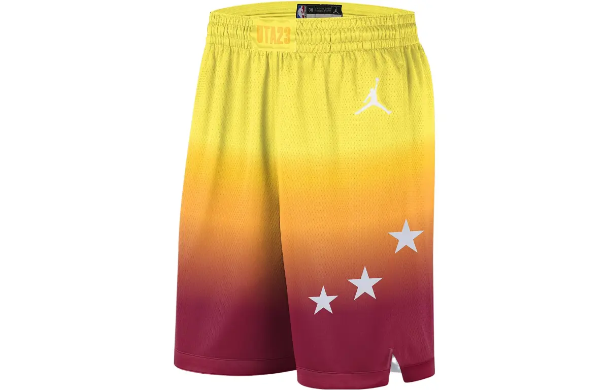 Nike X NBA Casual Shorts Men's Burgundy Moderate