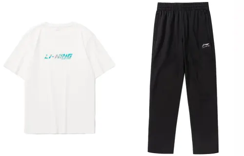Li Ning Casual Sportswear Men's Crew Neck Moderate