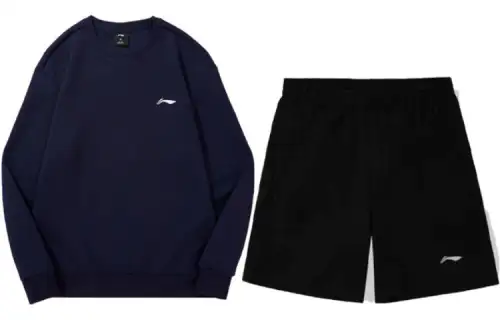 Li Ning Casual Sportswear Men's Crew Neck Moderate