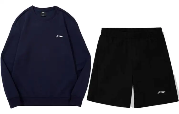 Li Ning Casual Sportswear Men's Crew Neck Moderate