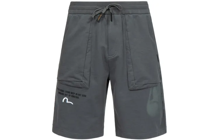 EVISU Casual Shorts Men's Dark Gray