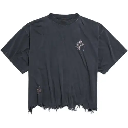 Balenciaga Nail Polish Cropped T Shirt