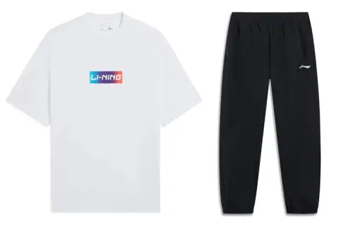 Li Ning Casual Sportswear Men's Crew Neck Moderate