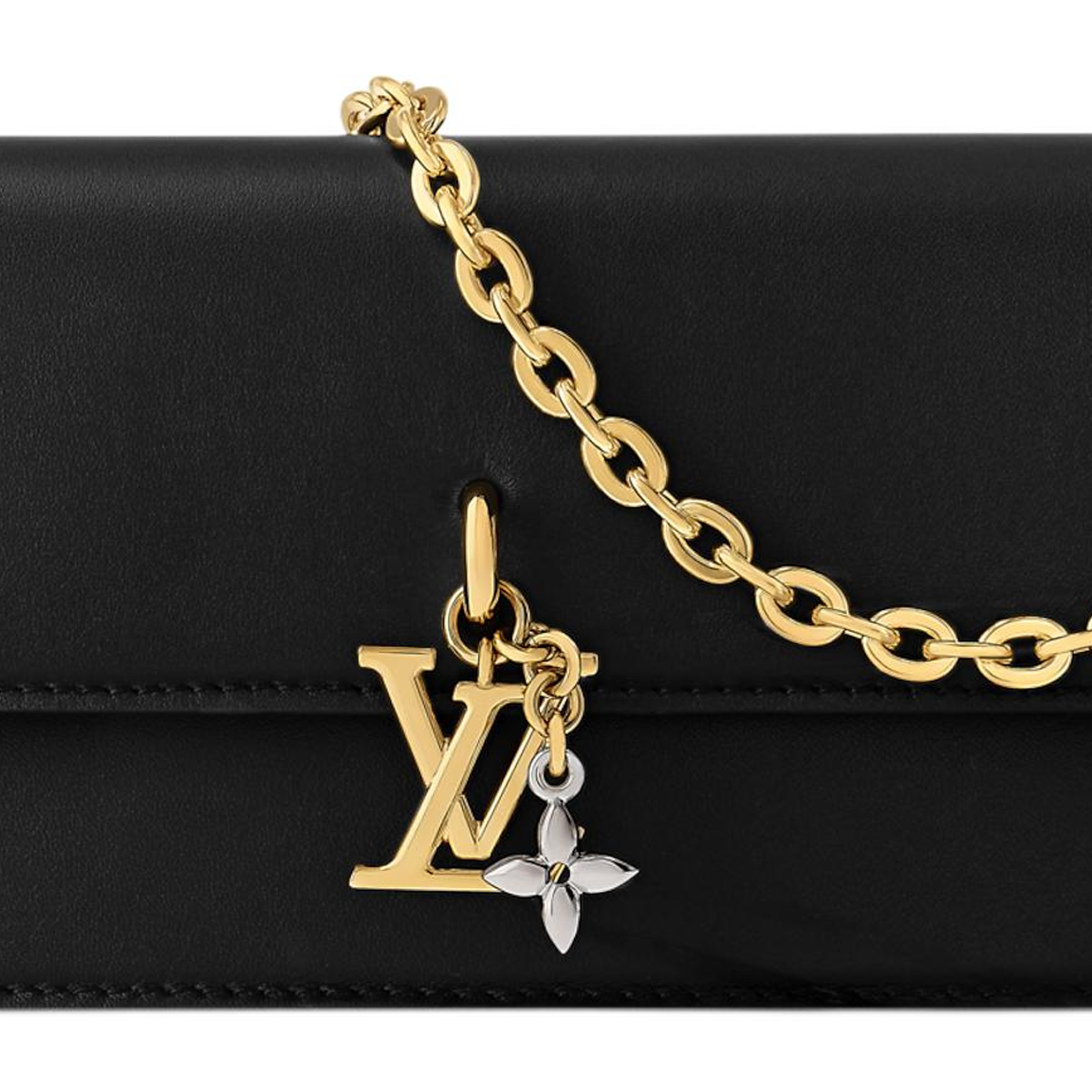 Сумка Louis Vuitton Wallet On Chain (черная) — фото 5