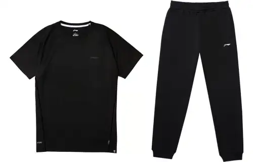 Li Ning Casual Sportswear Men's Crew Neck Moderate