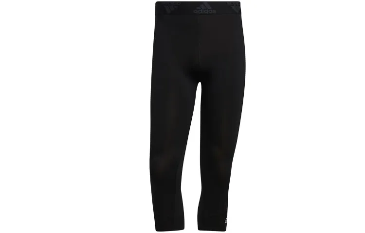 Adidas Sports Pants Men's Black Moderate Cuffed Pants