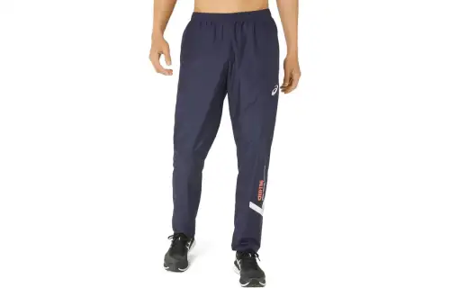 ASICS A I M Casual Pants Men's Blue Moderate Straight Fit Pants
