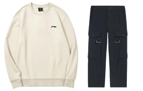 Li Ning Casual Sportswear Men's Crew Neck Moderate
