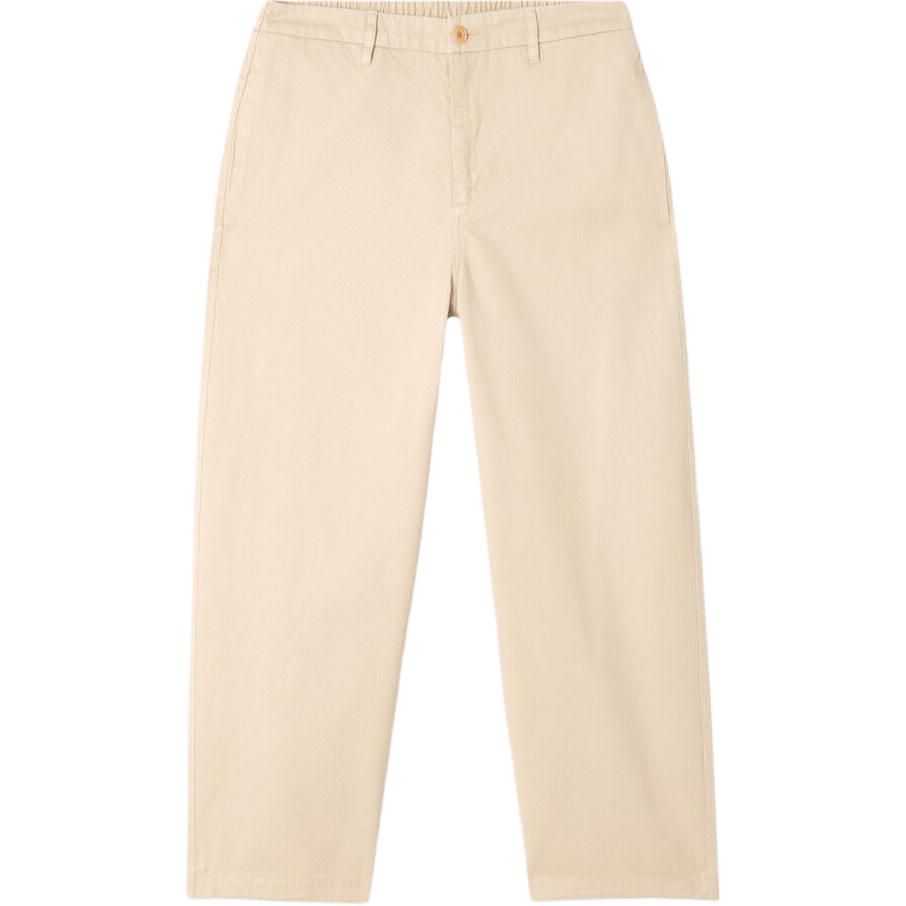 AMERICAN VINTAGE A.M FW24 Trousers Izatown solid color comfortable cotton mid-rise wide-leg casual pants men's nut color