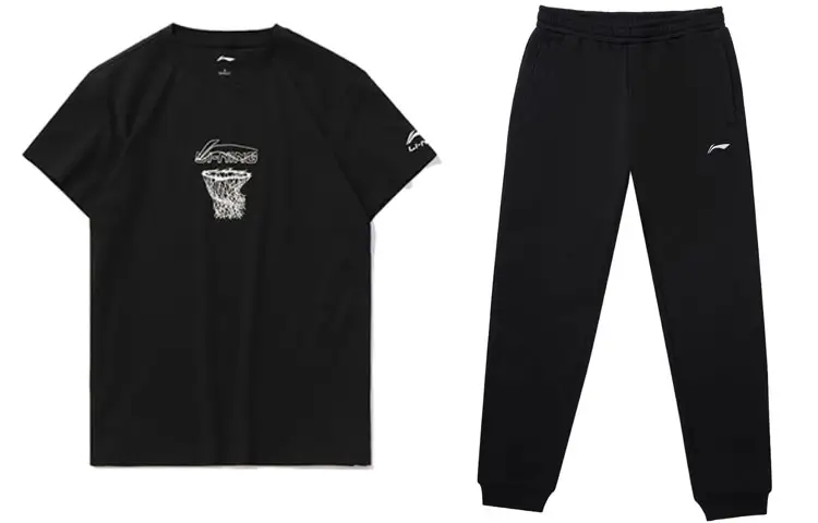 Li Ning Casual Sportswear Men's Crew Neck Moderate