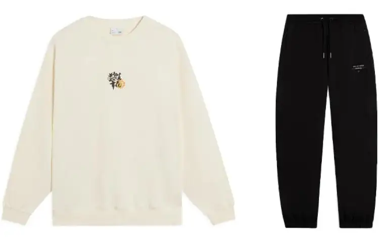 Li Ning Casual Sportswear Men's Crew Neck Moderate