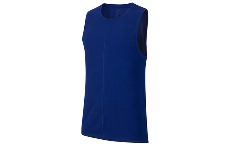 Nike Yoga Dri-FIT Yoga Series Breathable Round Neck Sports Sleeveless Basketball Vest Men's Dark Sapphire Blue