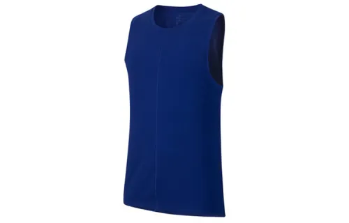 Nike Yoga Dri-FIT Yoga Series Breathable Round Neck Sports Sleeveless Basketball Vest Men's Dark Sapphire Blue