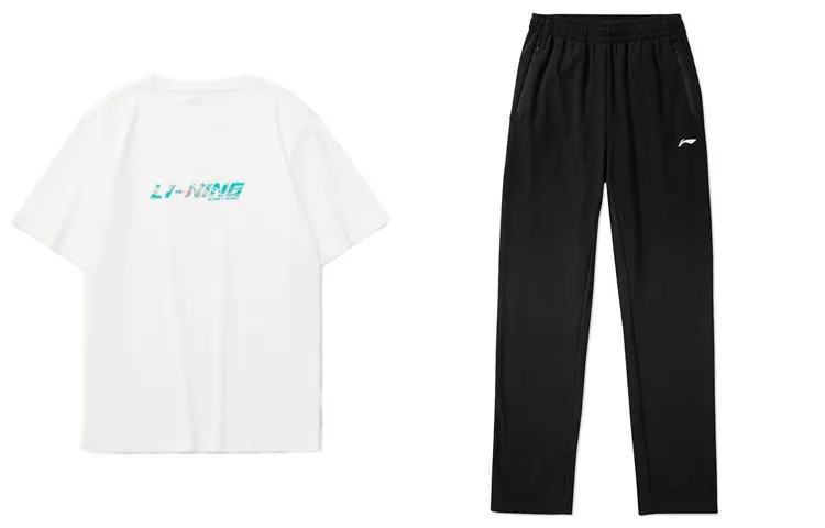 Li Ning Casual Sportswear Men's Crew Neck Moderate