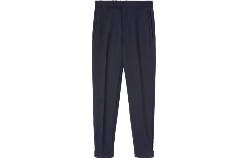 Loro Piana Casual Pants Men's Marine Blue Moderate Straight Fit Pants