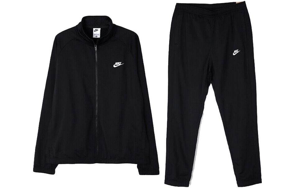 Nike Poly Knit Tracksuit Casual Sportswear Men’s Black