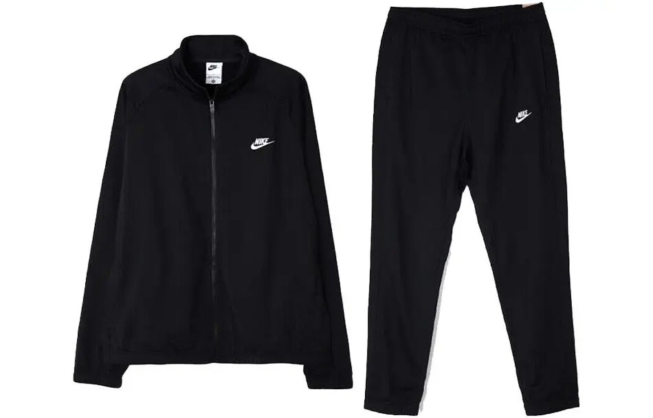 Nike Poly Knit Tracksuit Casual Sportswear Men's Black
