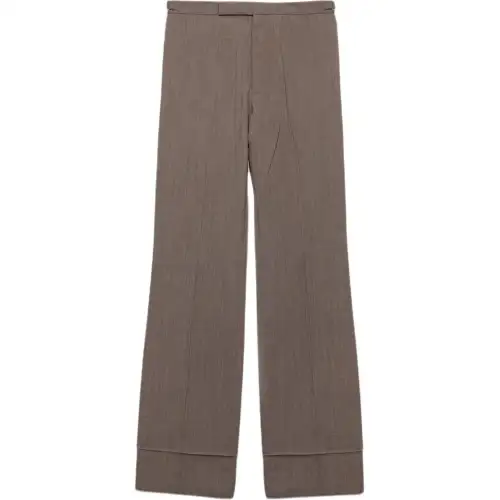 PRADA SS25 Casual Pants Men's Mud Gray