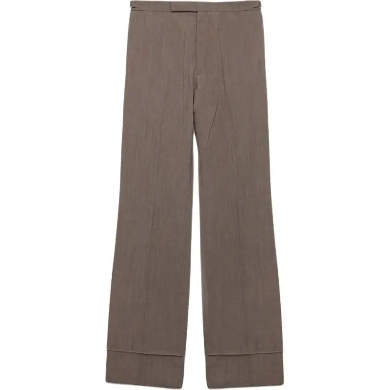PRADA SS25 Casual Pants Men's Mud Gray