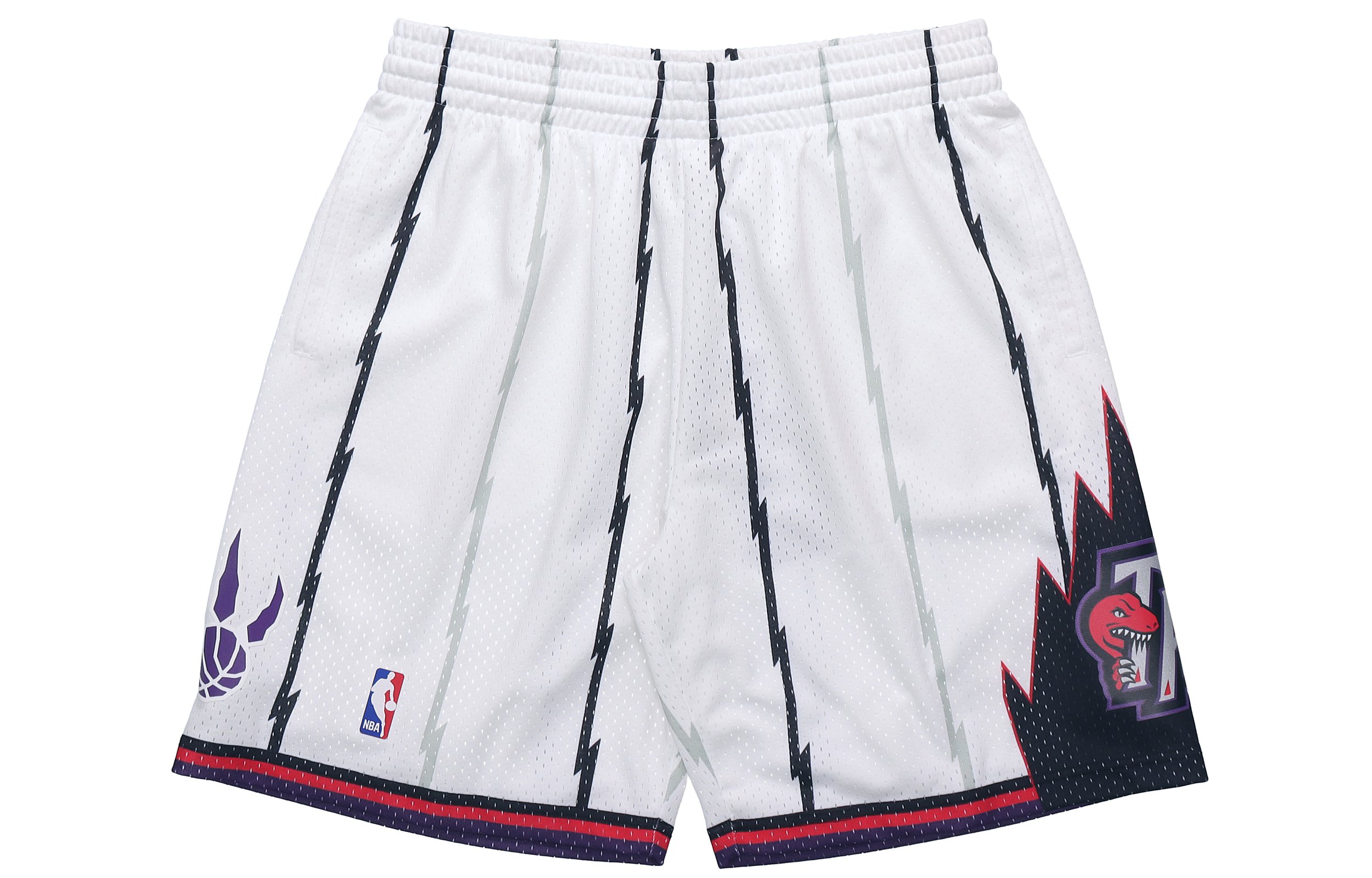 Mitchell & Ness SW Fan Edition Raptors American Retro Casual Shorts Basketball Pants Men and Women Same Style White