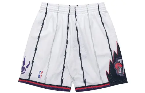 Mitchell & Ness SW Fan Edition Raptors American Retro Casual Shorts Basketball Pants Men and Women Same Style White
