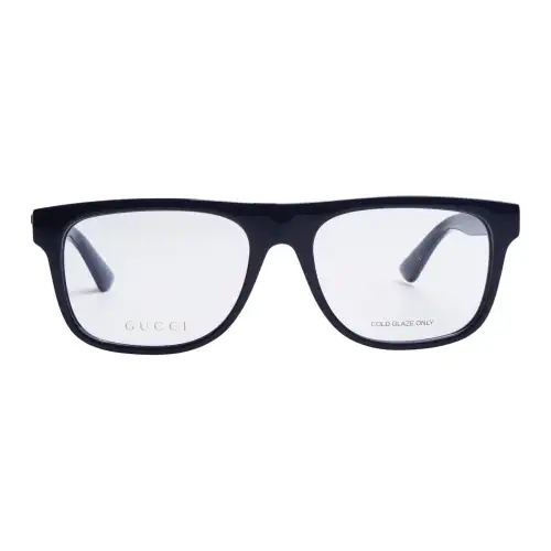 GUCCI Rectangular Eyeglass Frames Men's Blue