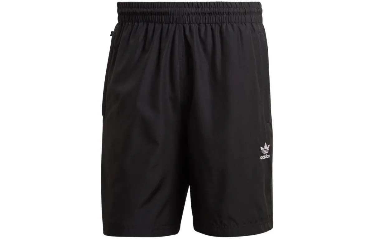 Adidas Originals Casual Shorts Men's Black Moderate Straight Fit Pants