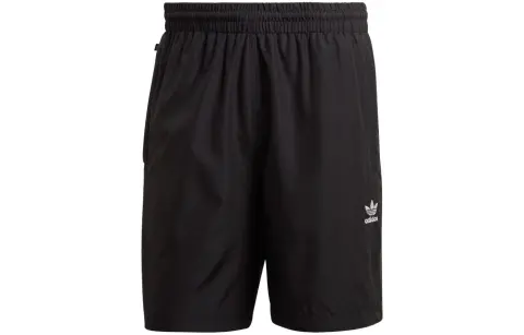 Adidas Originals Casual Shorts Men's Black Moderate Straight Fit Pants