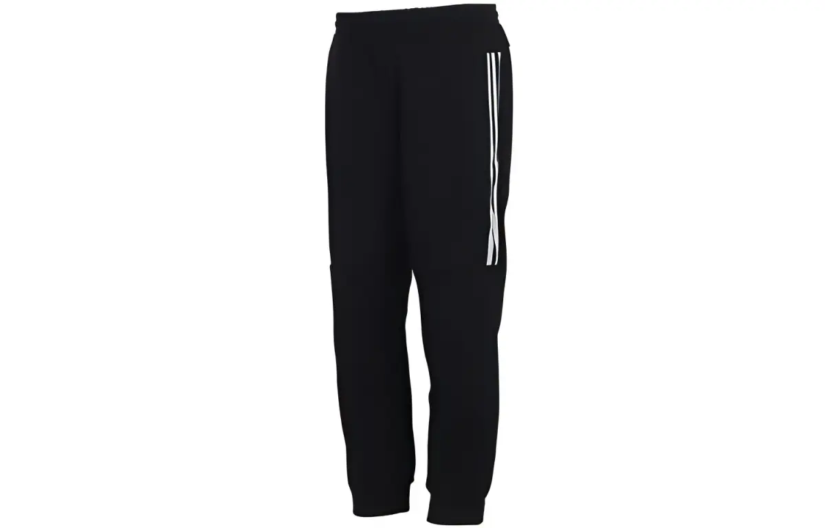 Adidas Sports Pants Men's Black Moderate Cuffed Pants