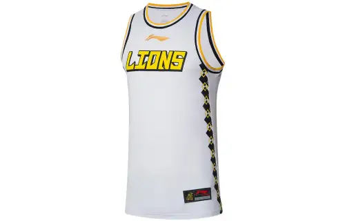 Li Ning Professional Basketball Collection Basketball Jerseys Men's White Moderate Straight Fit
