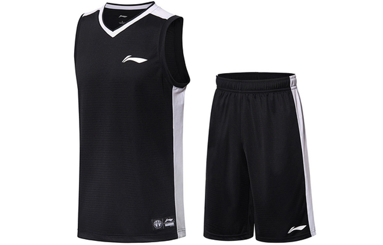 Li Ning, vest, basketball uniform, black set, men's style