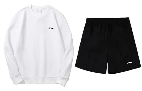 Li Ning Sports Life Collection Casual Sportswear Men's Crew Neck Moderate