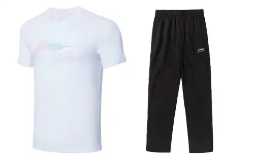 Li Ning Casual Sportswear Unisex Crew Neck Moderate