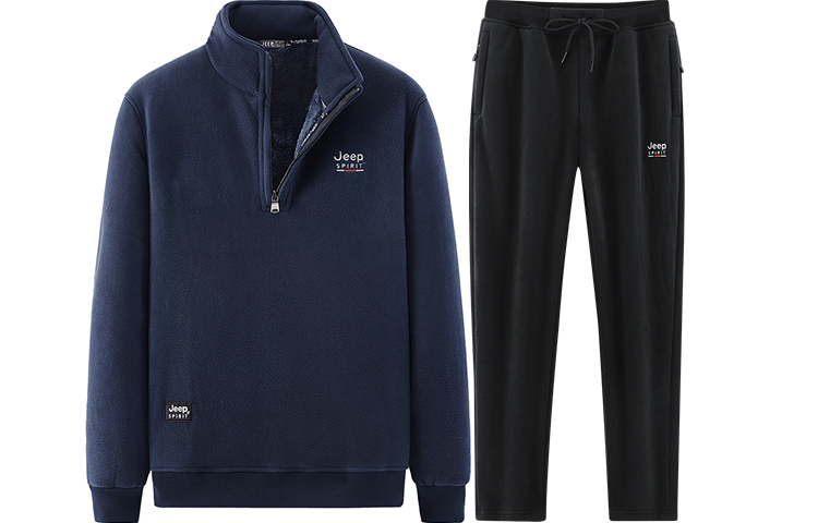 JEEP SPIRIT Casual Sportswear Men’s Stand Collar Moderate