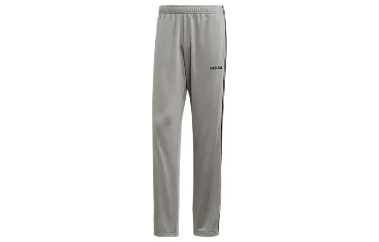 Adidas Sports Pants Men's Gray Moderate Straight Fit Pants