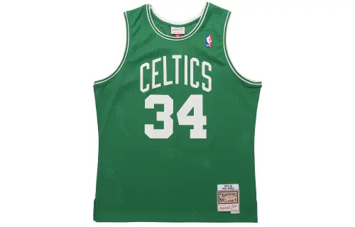 Mitchell & Ness × NBA Swingman Fan Edition Boston Celtics 07-08 Season Pierce No. 34 Retro Sports Comfort Basketball Vest Unisex Green