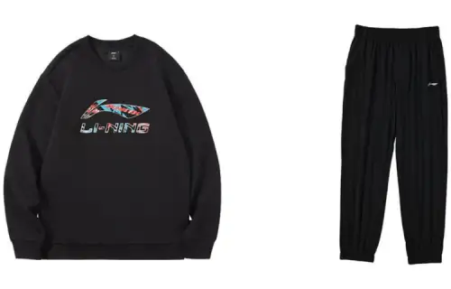 Li Ning Casual Sportswear Men's Crew Neck Moderate