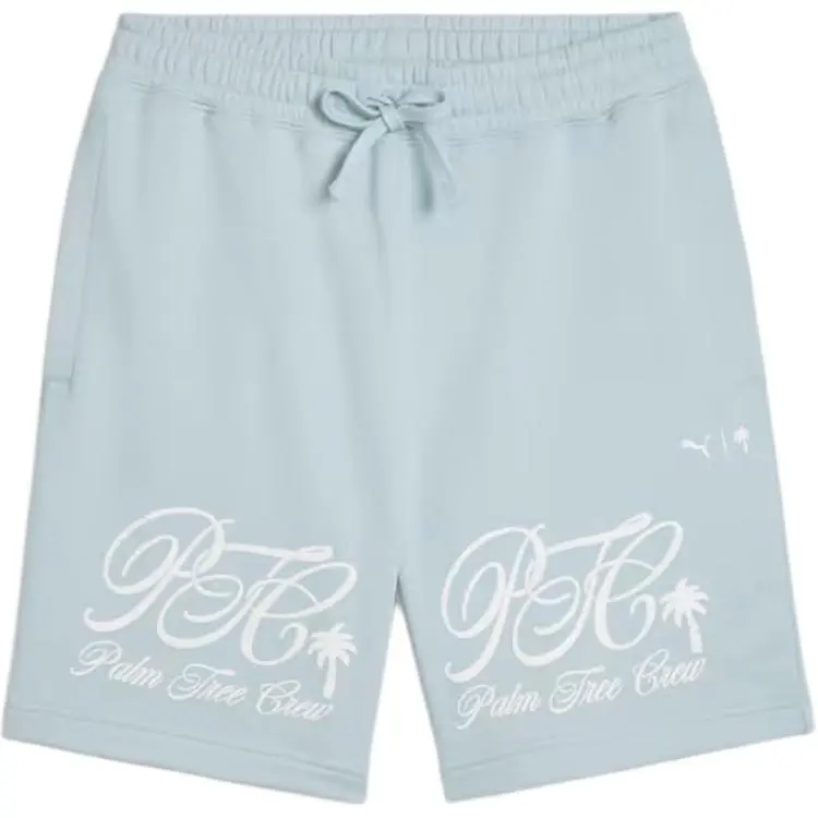 PUMA X Palm Tree Crew Casual Shorts Men's Cyan