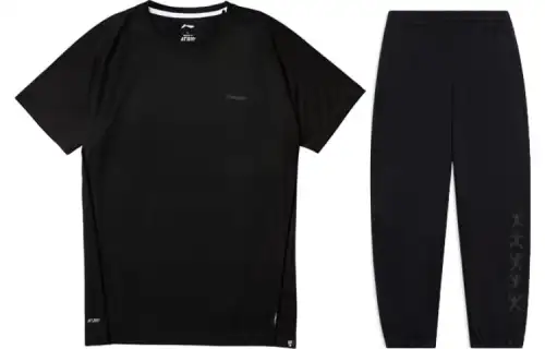 Li Ning Casual Sportswear Men's Crew Neck Moderate