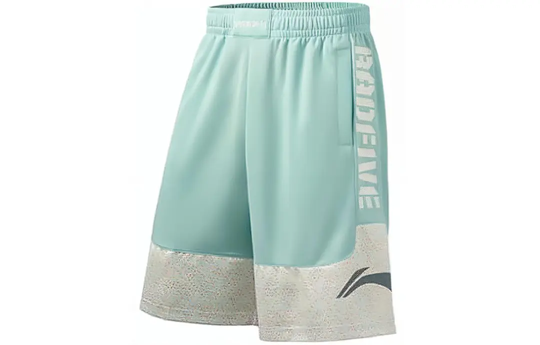 Li Ning Sports Basketball Collection Basketball Shorts Men's Lake Gray Blue