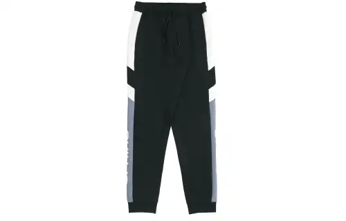 Li Ning Fleece Lined Thermal Casual Elastic Cuff Sports Sweatpants Full Length Pants Men's Black Blue Multicolor