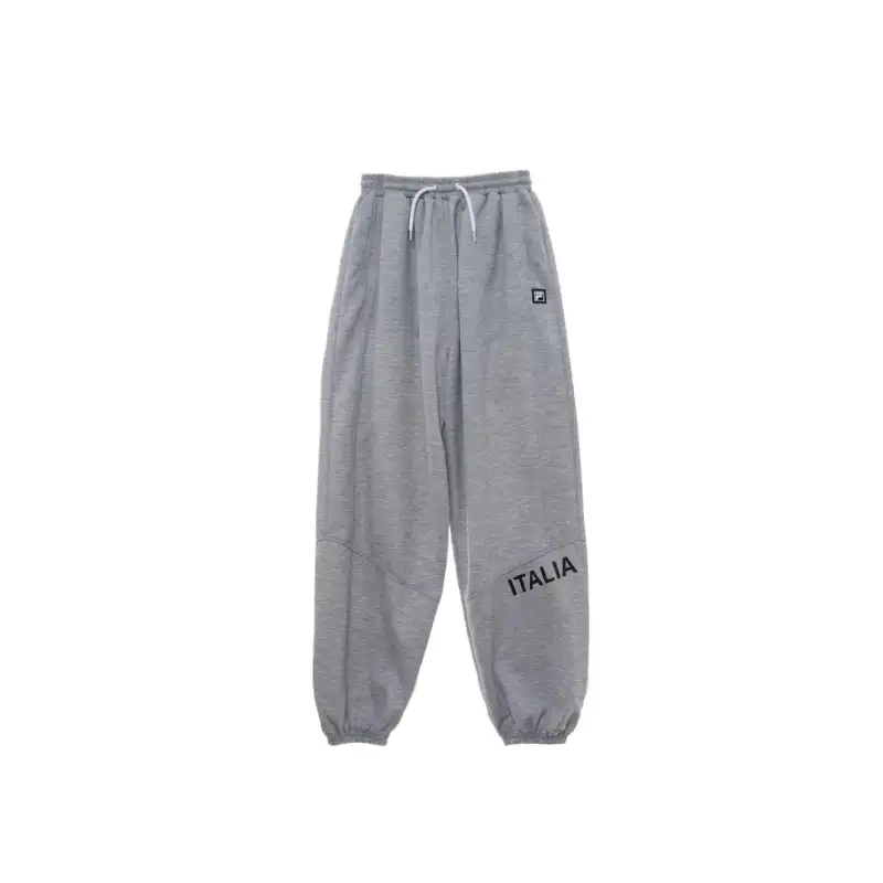 FILA Casual Pants Unisex Gray Moderate Cuffed Pants
