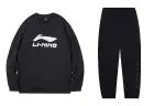 Li Ning Casual Sportswear Men's Crew Neck Moderate