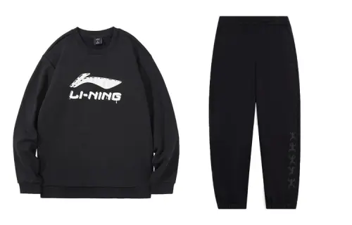 Li Ning Casual Sportswear Men's Crew Neck Moderate