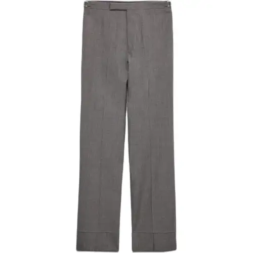 PRADA SS25 Casual Pants Men's Gray